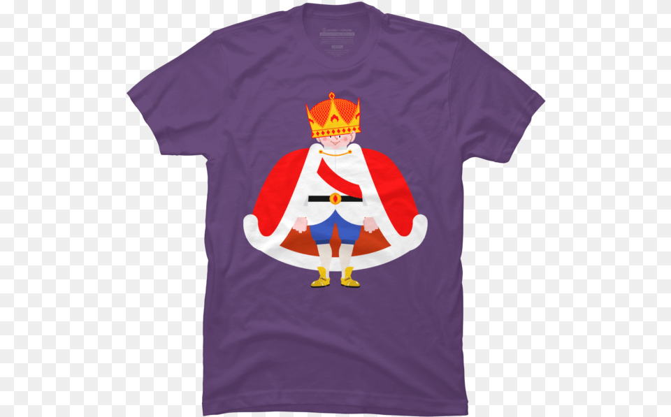 Prince Crown Cartoon, Clothing, T-shirt, Shirt, Baby Png
