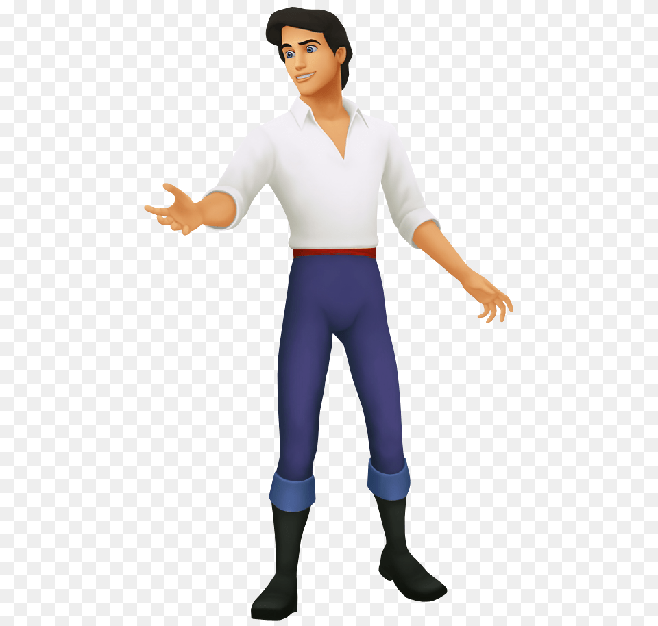 Prince Eric The Little Mermaid Cartoon Transparent Image, Sleeve, Pants, Long Sleeve, Clothing Free Png Download