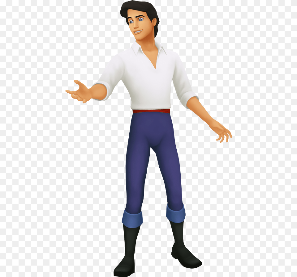 Prince Eric The Little Mermaid Cartoon Transparent Kingdom Hearts Eric, Adult, Sleeve, Person, Pants Free Png Download