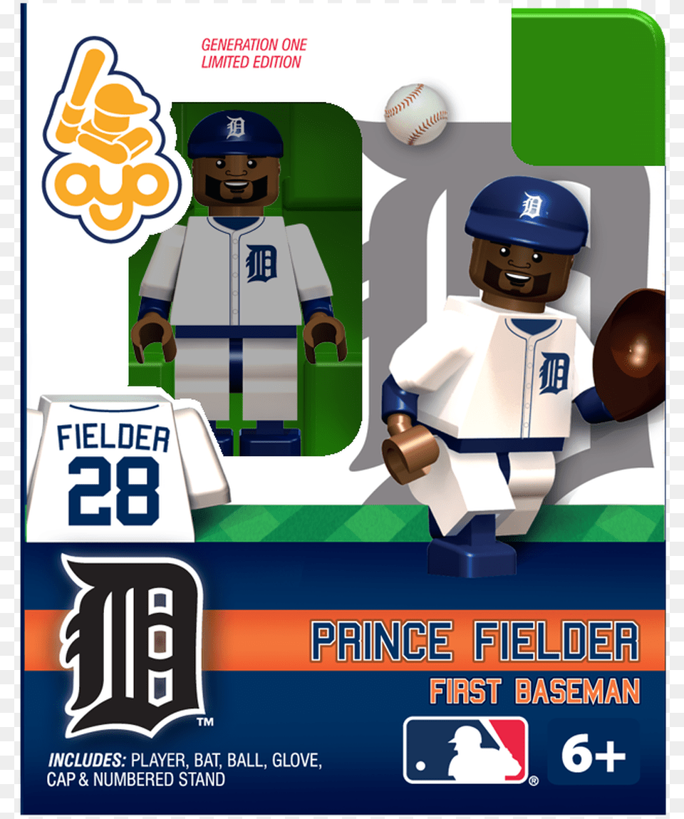 Prince Fielder Detroit Tigers Oyo Sportstoys Minifigures Buster Posey Lego Set, Advertisement, Ball, Baseball, Baseball (ball) Free Png