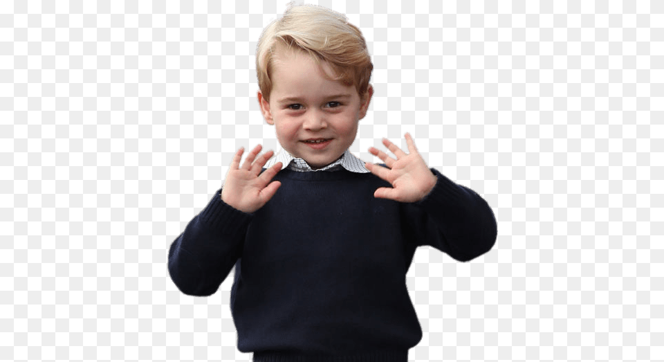 Prince George Showing Hands Prince George Of Cambridge Line For The Throne, Hand, Portrait, Photography, Body Part Free Transparent Png