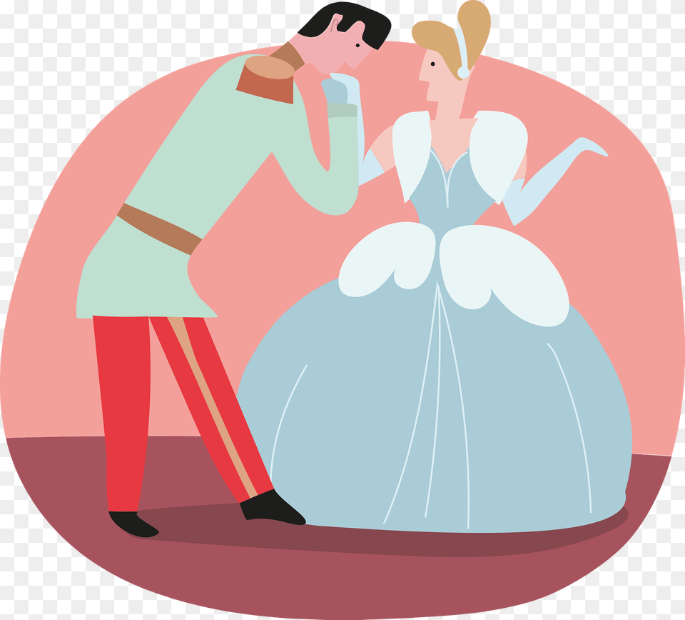 Prince Kissing Cinderella Clipart, Cutlery, Spoon, Clothing, Dress Png