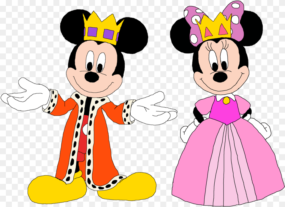 Prince Mickey And Princess Minnie, Baby, Person, Cartoon, Face Png