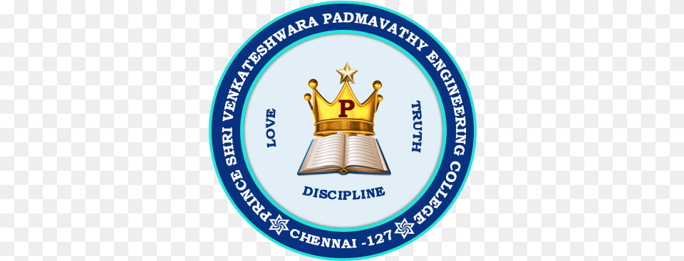 Prince Shri Venkateshwara Padmavathy Engineering College Contabilidad Y Finanzas Unt, Accessories, Badge, Logo, Symbol Free Transparent Png