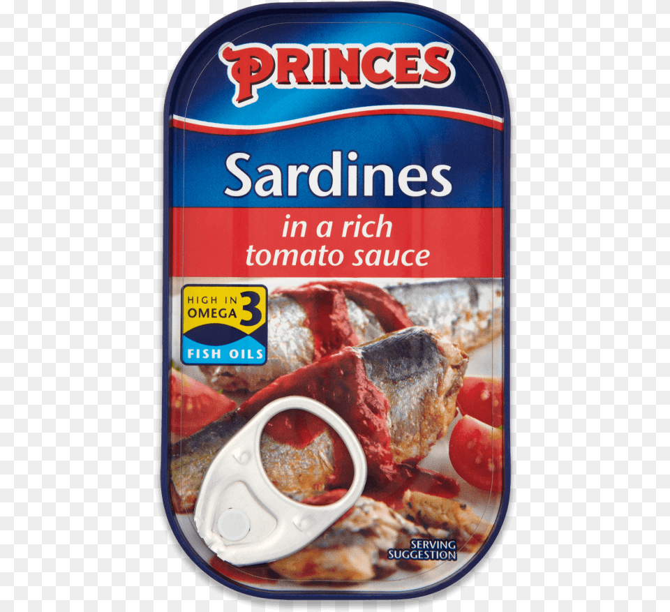 Princes Sardines In A Rich Tomato Sauce, Lunch, Meal, Food, Sea Life Png