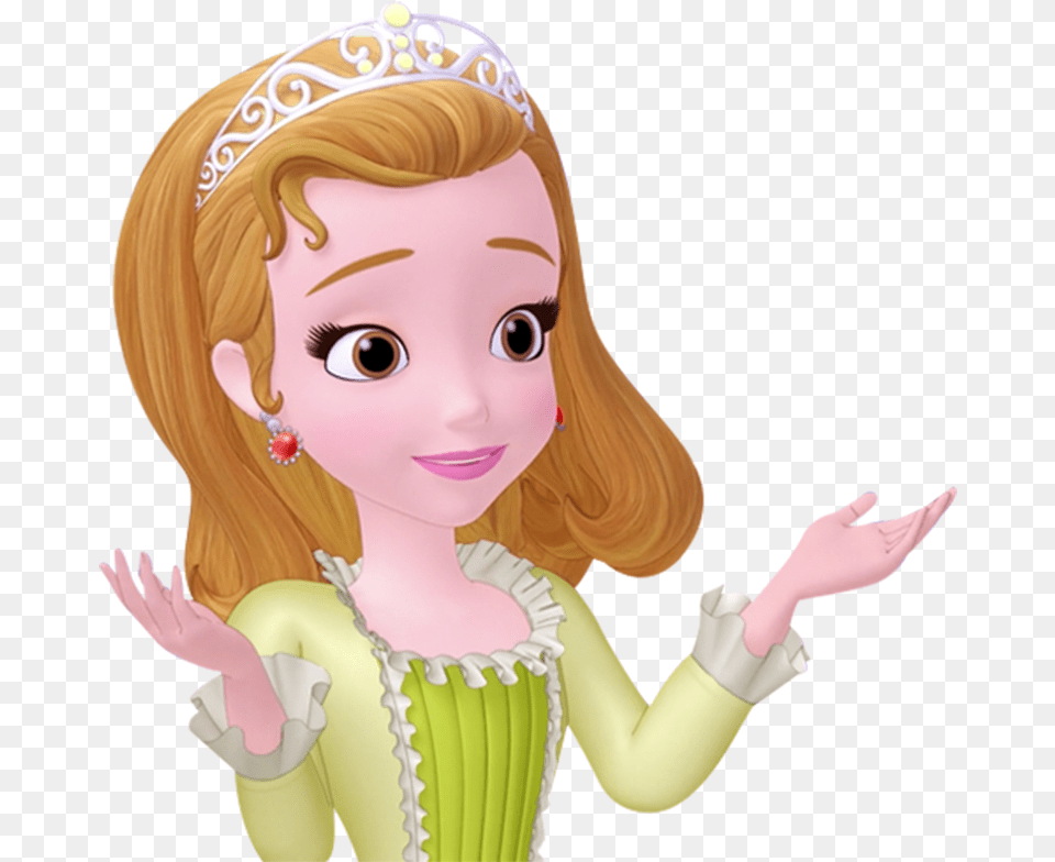 Princesa Amber Princess Amber Amber Princesinha Sofia, Doll, Toy, Face, Head Free Png Download