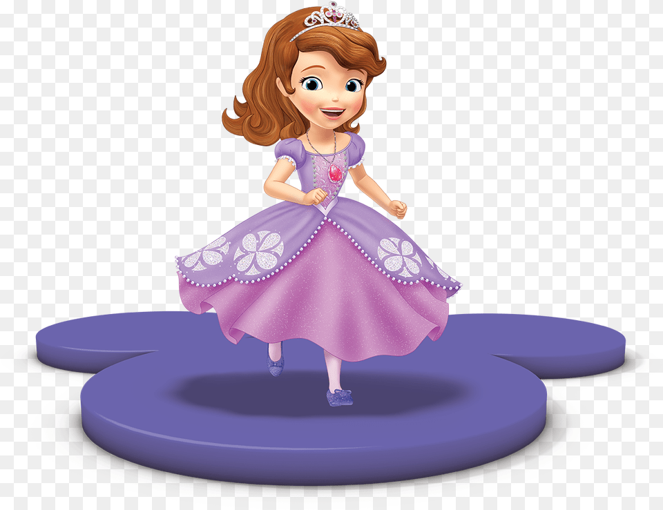 Princesa Sofia Princesa Sofia Prinzessin Sofia Sofia The First, Figurine, Doll, Toy, Face Free Png