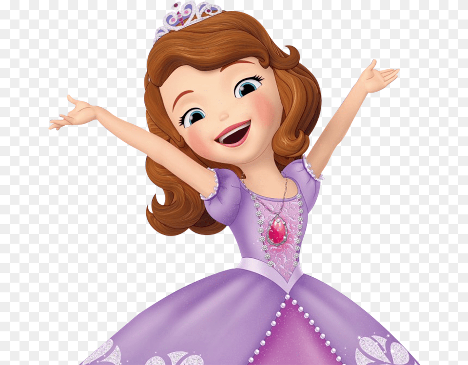 Princesa Sofia Princesa Sofia Prinzessin Sofia Sofia The First, Doll, Toy, Person, Face Png Image