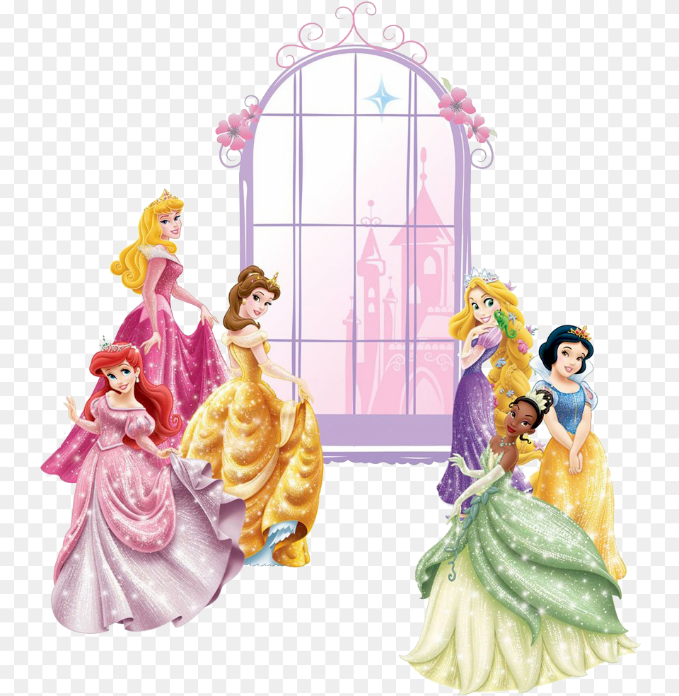 Princesas Disney Imagenes Y Dibujos Para Imprimir Stickers Murali Principesse Disney, Figurine, Toy, Doll, Adult Free Png