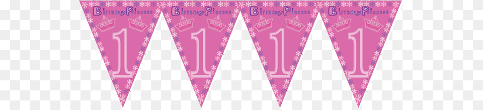 Princess 1st Bday Flag Banner Triangle, Blackboard Png Image