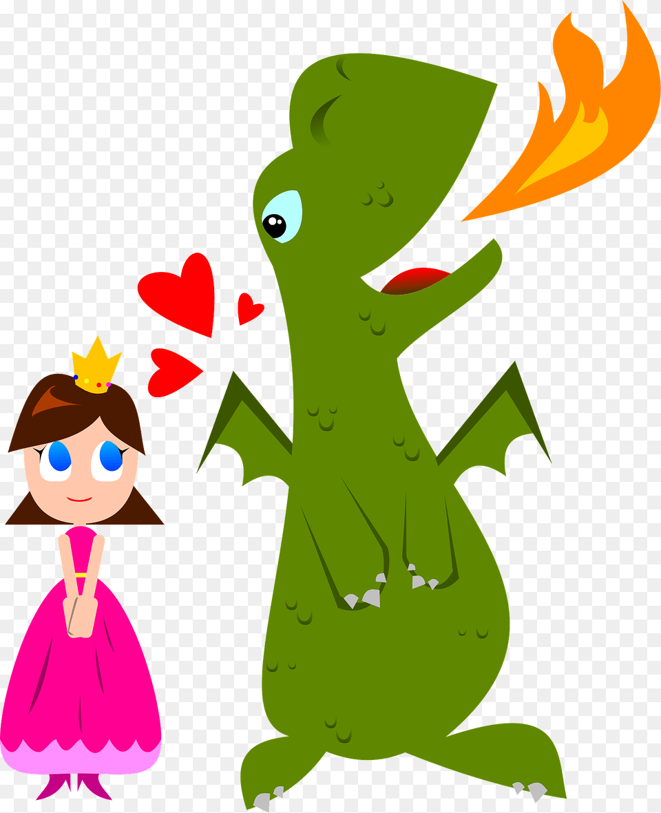 Princess And Dragon Clipart, Person, Face, Head, Cartoon Free Png Download