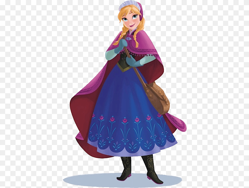 Princess Anna Anna Frozen Winter Dress, Fashion, Cape, Clothing, Person Free Transparent Png