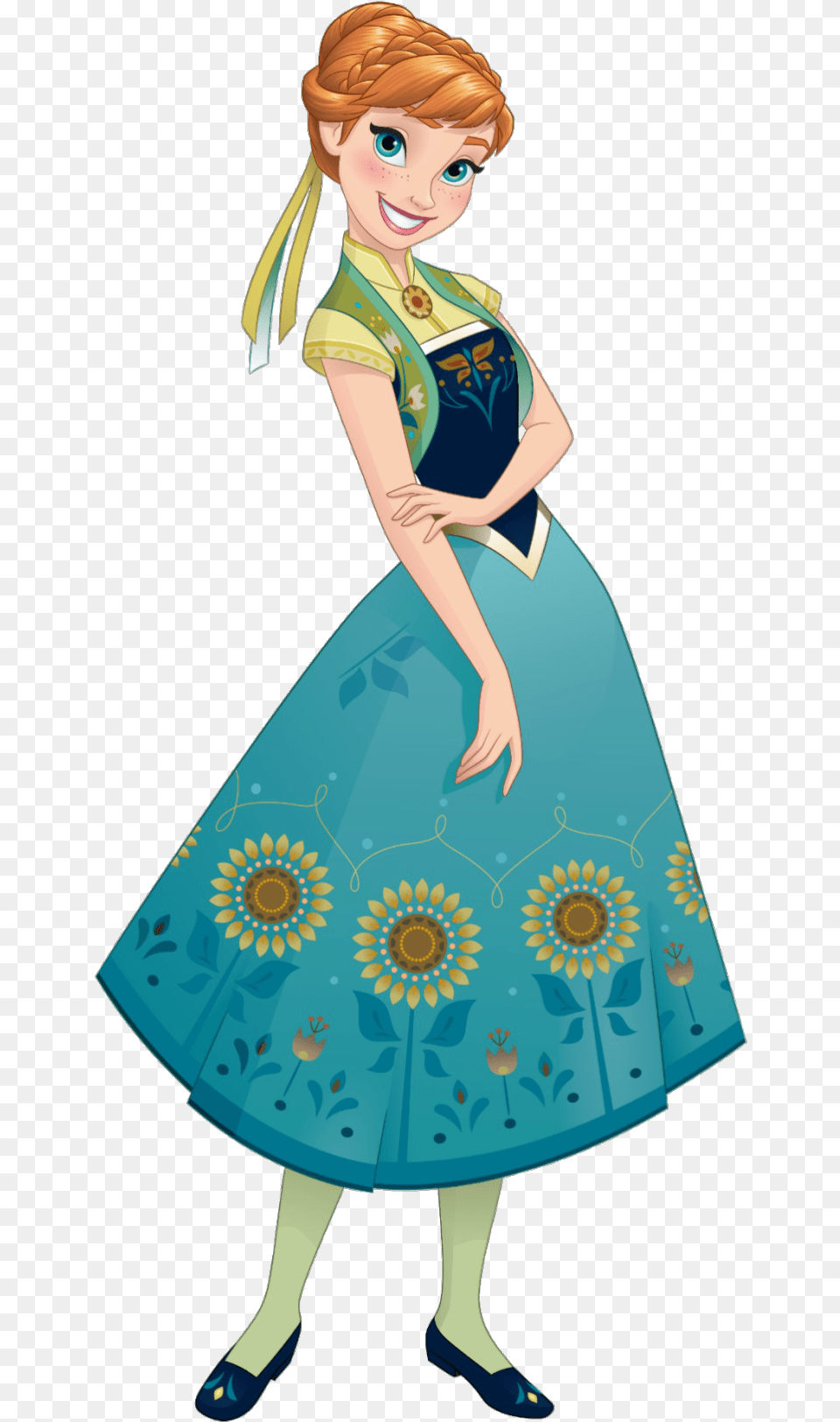 Princess Anna Frozen Fever, Clothing, Dress, Adult, Person Png