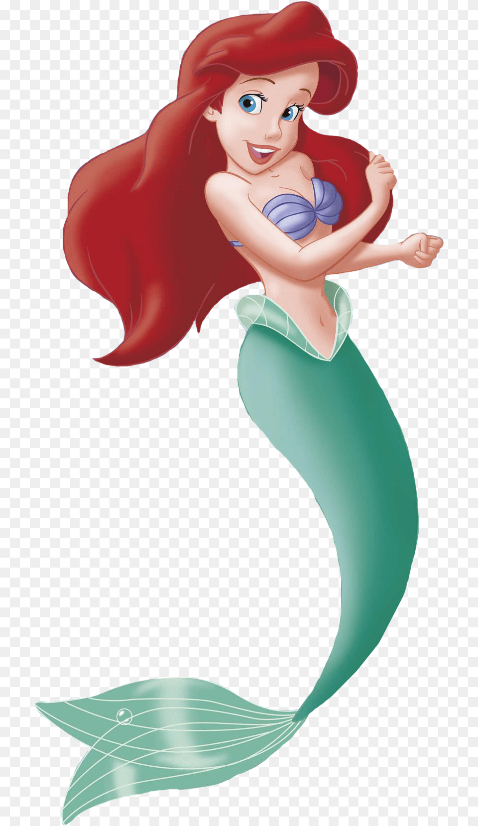 Princess Ariel Hot Dog Food Art, Baby, Person, Face, Head Png Image