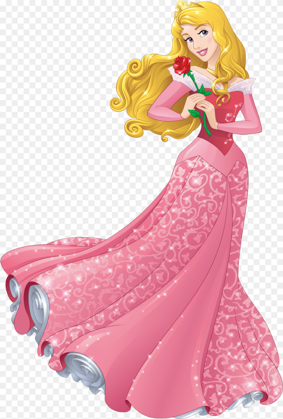 Princess Aurora Image For Designing Projects Disney Princess Aurora, Clothing, Dress, Figurine, Formal Wear Png