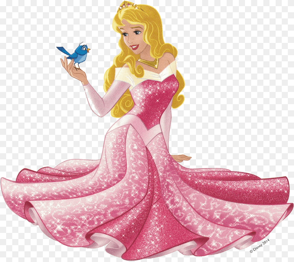 Princess Aurora Pic Barbie Christmas Movie Doll, Clothing, Gown, Formal Wear, Figurine Free Png Download