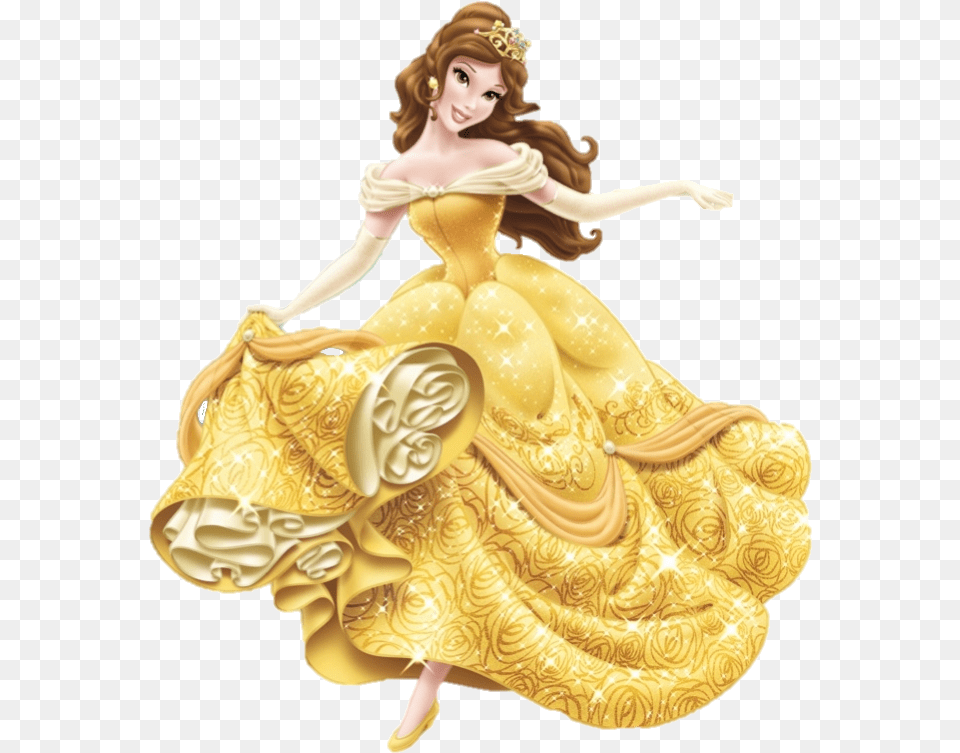 Princess Belle, Figurine, Doll, Toy, Face Png