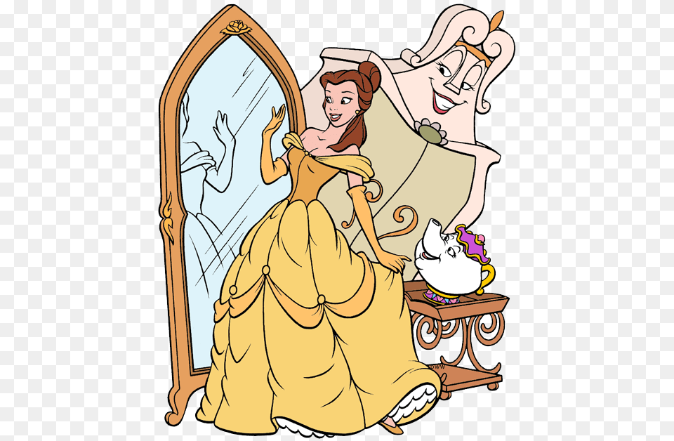 Princess Belle Coloring Pages, Person, Head, Face, Dress Png Image