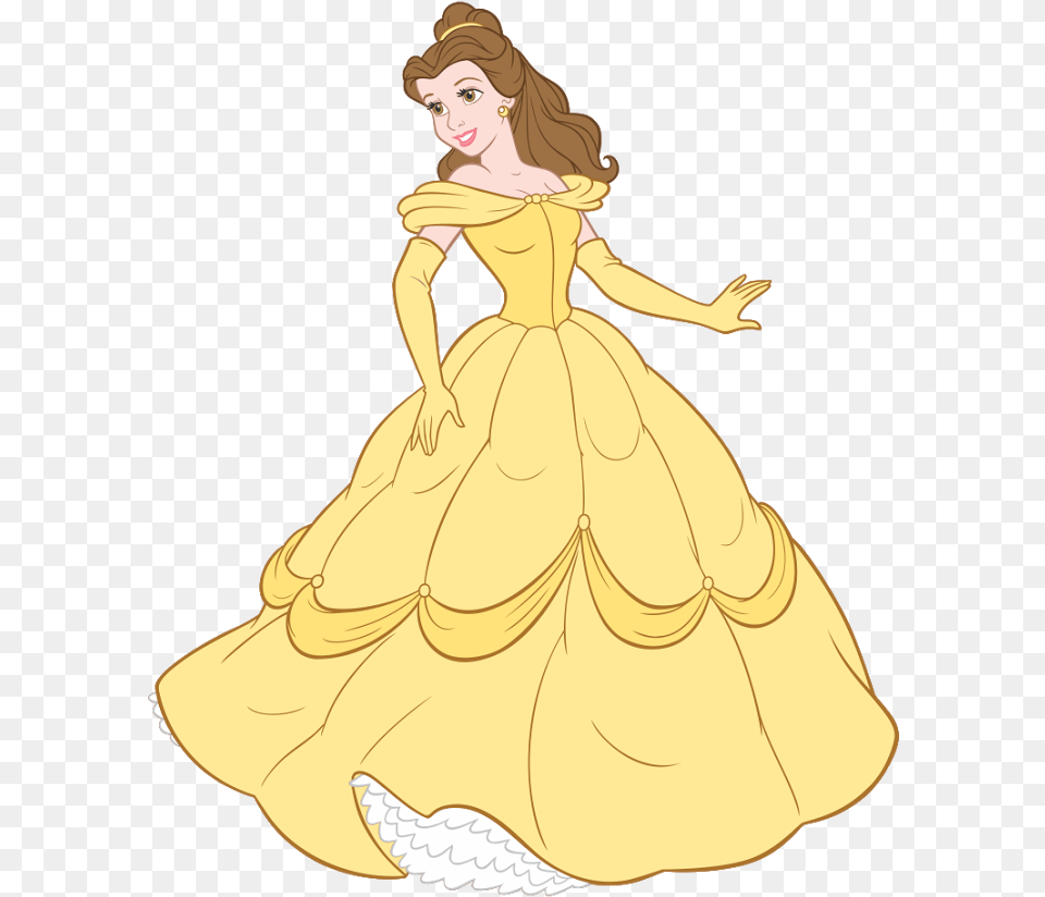 Princess Belle Free Vector, Formal Wear, Wedding Gown, Clothing, Dress Png