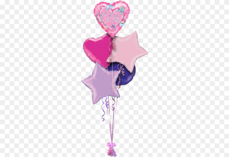 Princess Birthday Wand Party Balloon Pink Princess Balloon Party Supplies, Person, Purple Png
