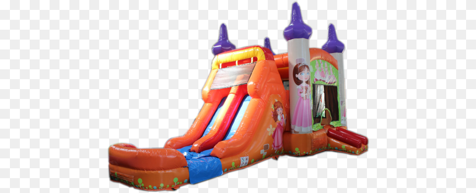 Princess Bounce House Wet Or Dry Water Slide Combo Gorilla Bounce 2839 Princess Bounce House Wet, Inflatable, Toy, Play Area, Food Free Png Download
