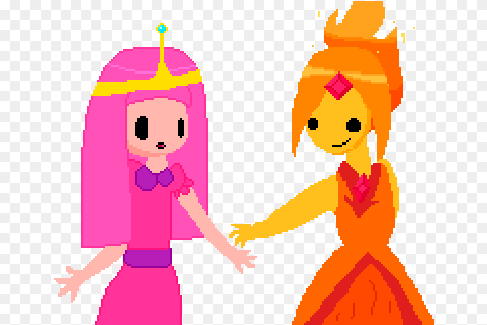 Princess Bubblegum And Flame Princess Cartoon, Person, People, Face, Head Png
