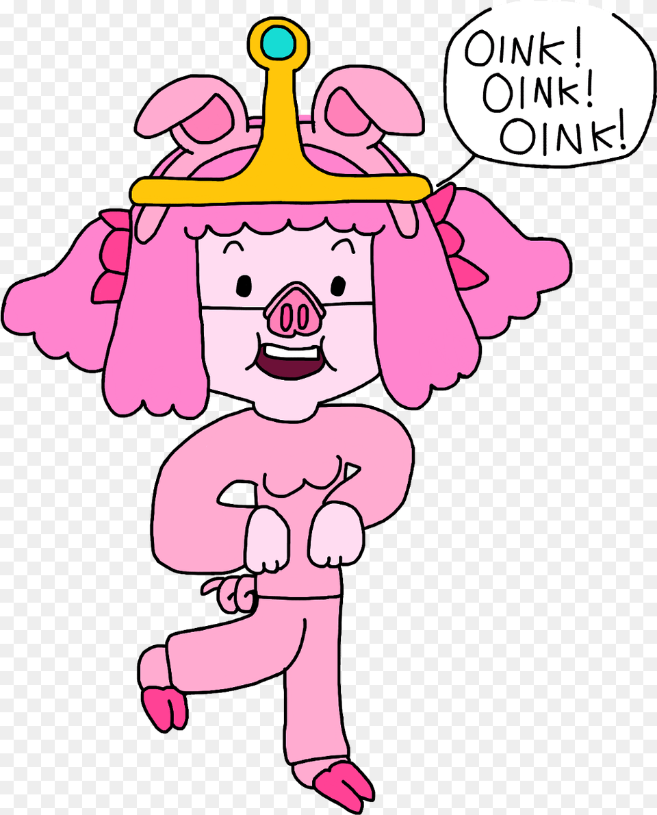 Princess Bubblegum In A Pig Costume Cartoon, Book, Comics, Publication, Baby Png