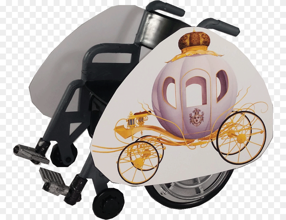 Princess Carriage Wheelchair Costume Childquots Cart, Machine, Wheel, Furniture, Chair Png