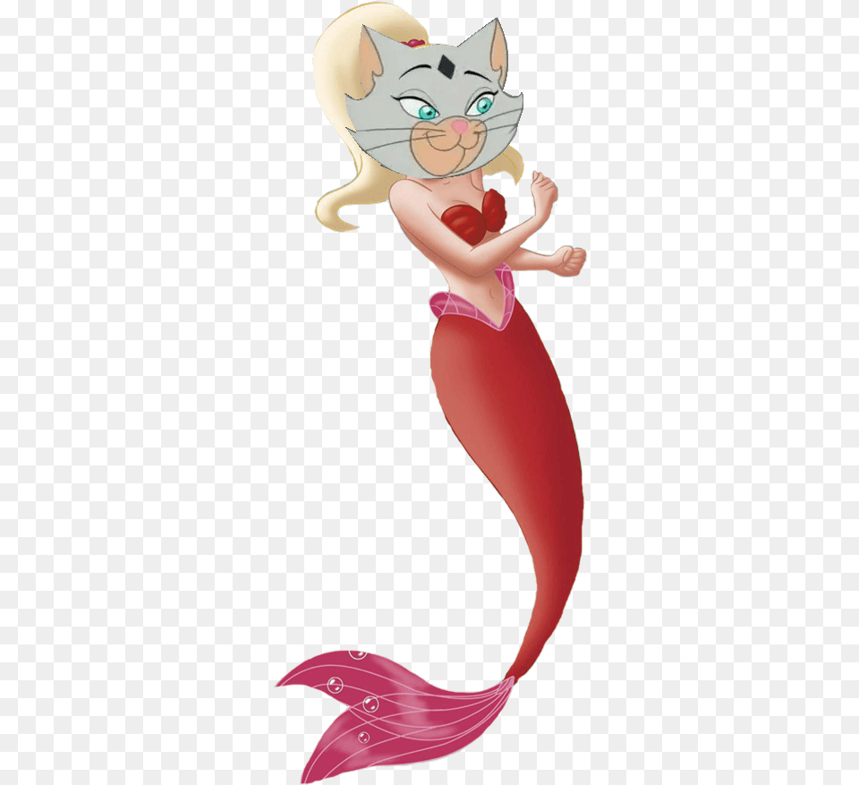 Princess Cat Mermaid Arista Little Mermaid Sisters, Adult, Female, Person, Woman Png