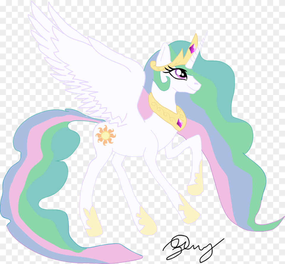 Princess Celestia Illustration Free Png Download