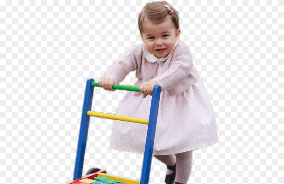 Princess Charlotte With Baby Walker Princess Charlotte Baby, Child, Female, Girl, Person Free Transparent Png