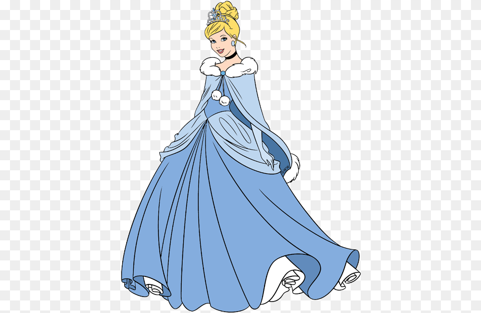 Princess Cinderella Blue Dress Clipart, Fashion, Wedding, Person, Female Free Png