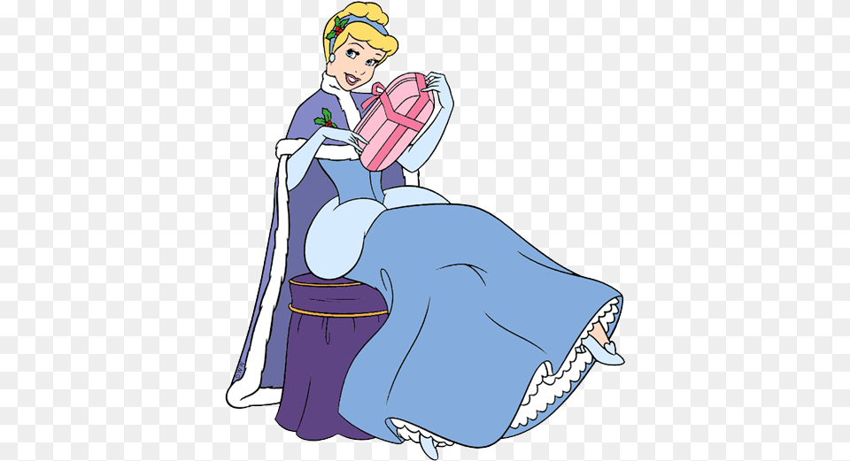 Princess Cinderella Clipart Disney Princess Christmas Cinderella, Book, Publication, Comics, Fashion Free Png Download