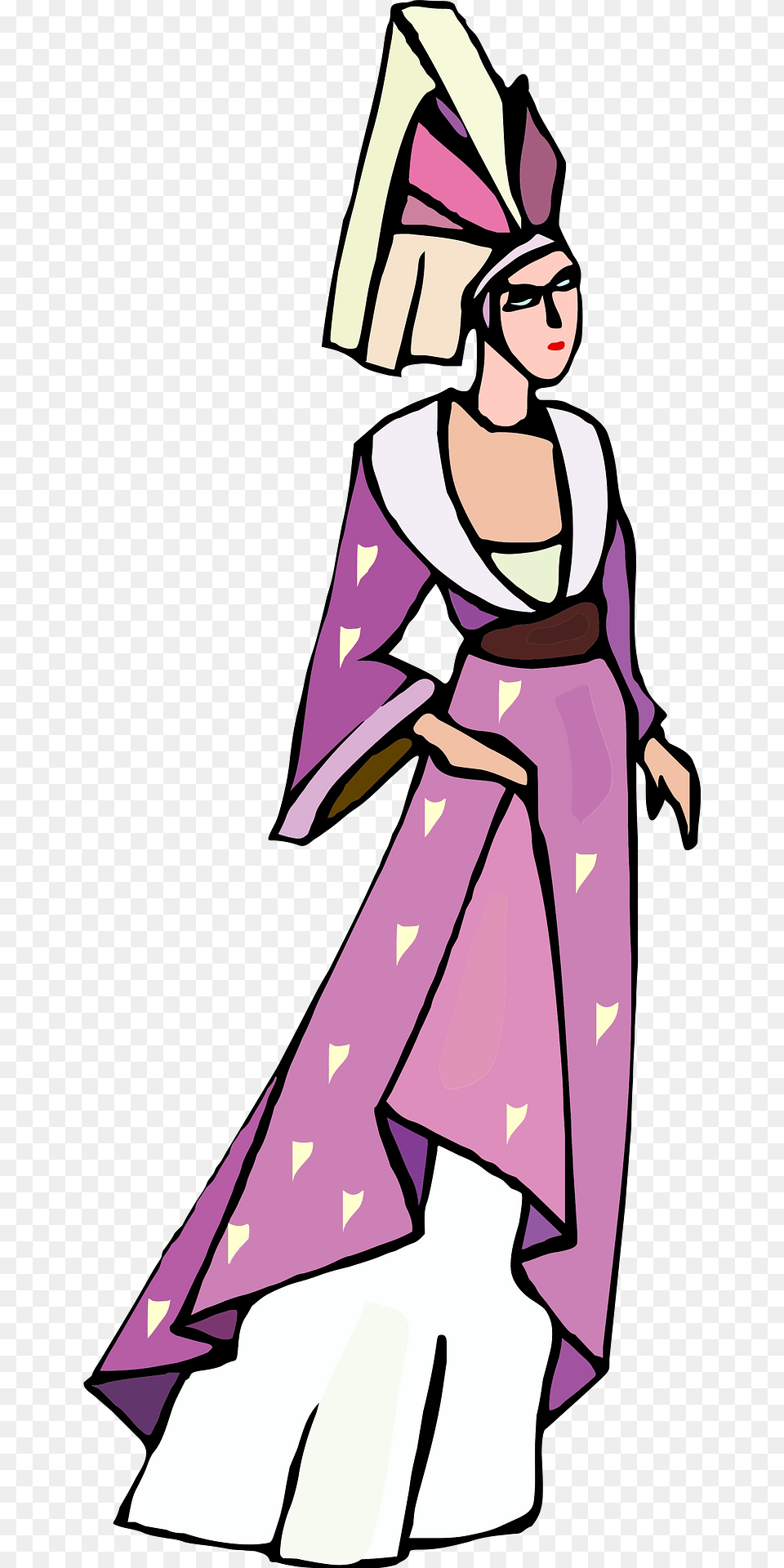 Princess Clipart, Book, Publication, Person, Purple Png Image