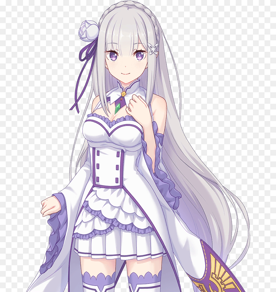 Princess Connect Re Emilia Re Zero, Book, Comics, Publication, Person Free Png Download