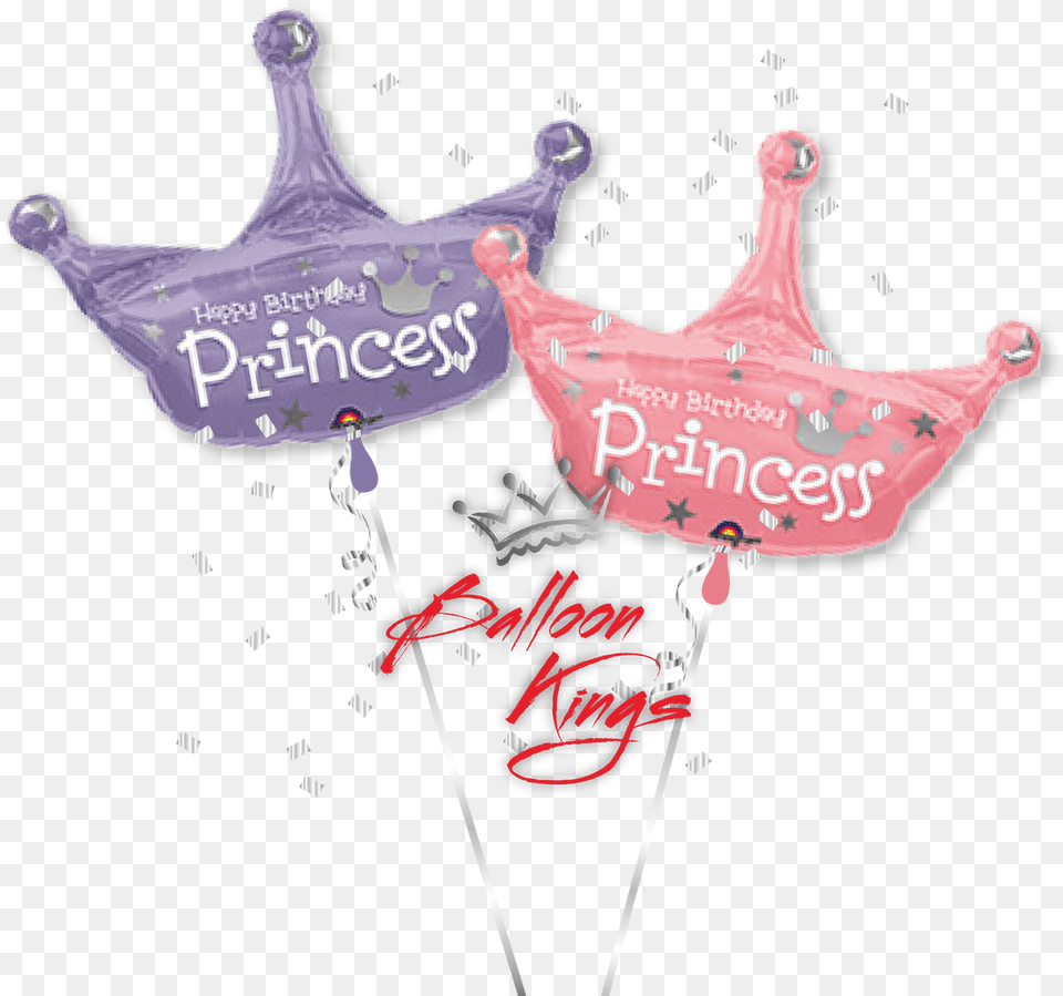 Princess Crown Calligraphy, Balloon Png Image