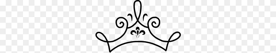 Princess Crown Clip Art, Gray Png