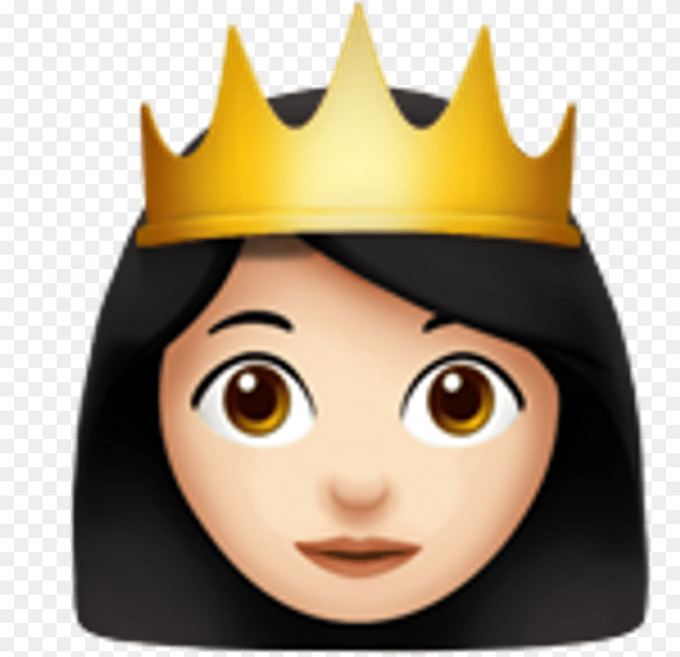 Princess Crown Emoji Emoticon Transparent Queen Emoji, Accessories, Jewelry, Baby, Person Png