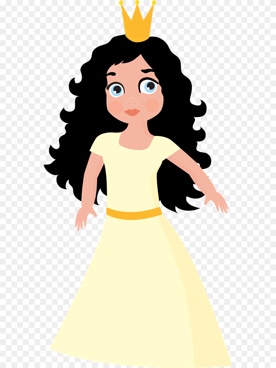 Princess Crown Kingdom Working Princess Royals Don39t Work, Cartoon, Child, Female, Girl Free Transparent Png