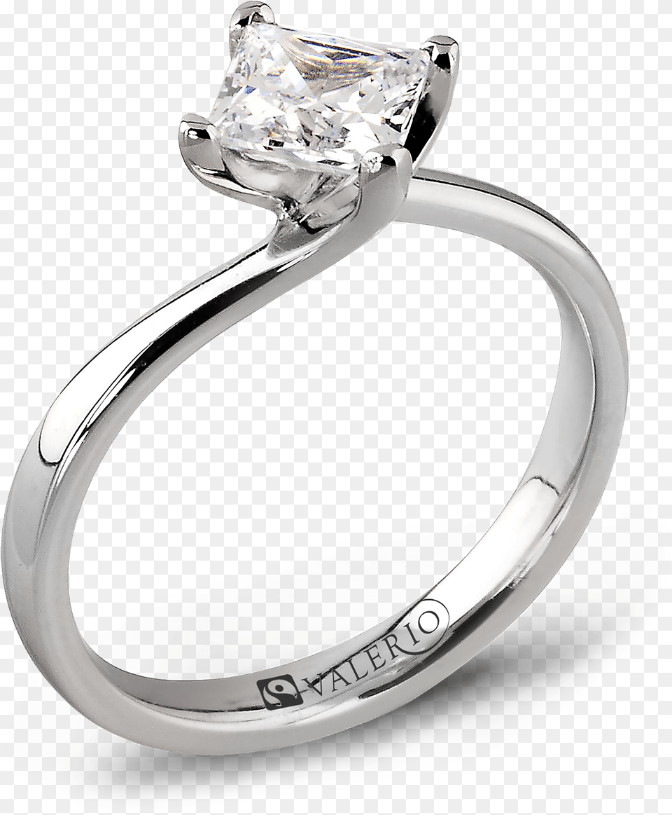 Princess Cut Canadian Diamond Engagement Ring Clip Platinum 125 Carat Princess Diamond Solitaire Engagement, Accessories, Jewelry, Silver, Gemstone Free Png Download