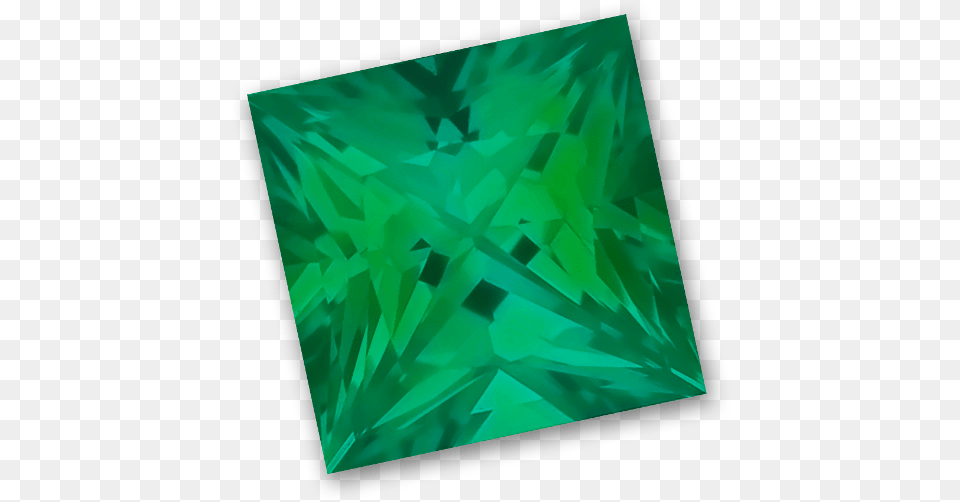 Princess Cut Gem Quality Chatham Lab Grown Emerald Triangle, Accessories, Gemstone, Jewelry, Ornament Png Image