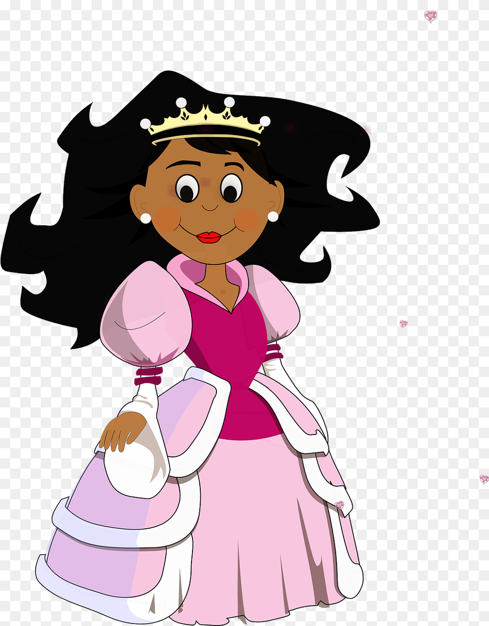 Princess Cute Cartoon Fairy Disney Princess Good Transparent Queen Clipart, Baby, Person, Face, Head Free Png Download