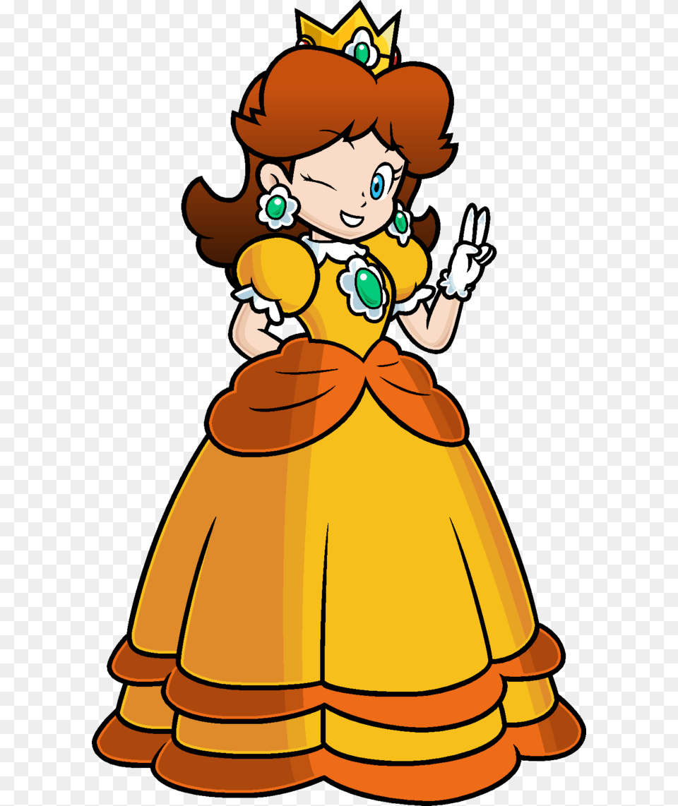 Princess Daisy, Cartoon, Baby, Person, Face Free Png