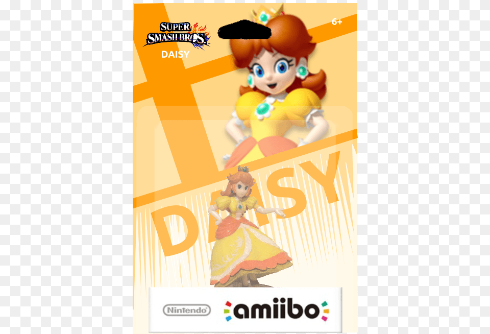 Princess Daisy Custom Amiibo, Advertisement, Baby, Person, Poster Png