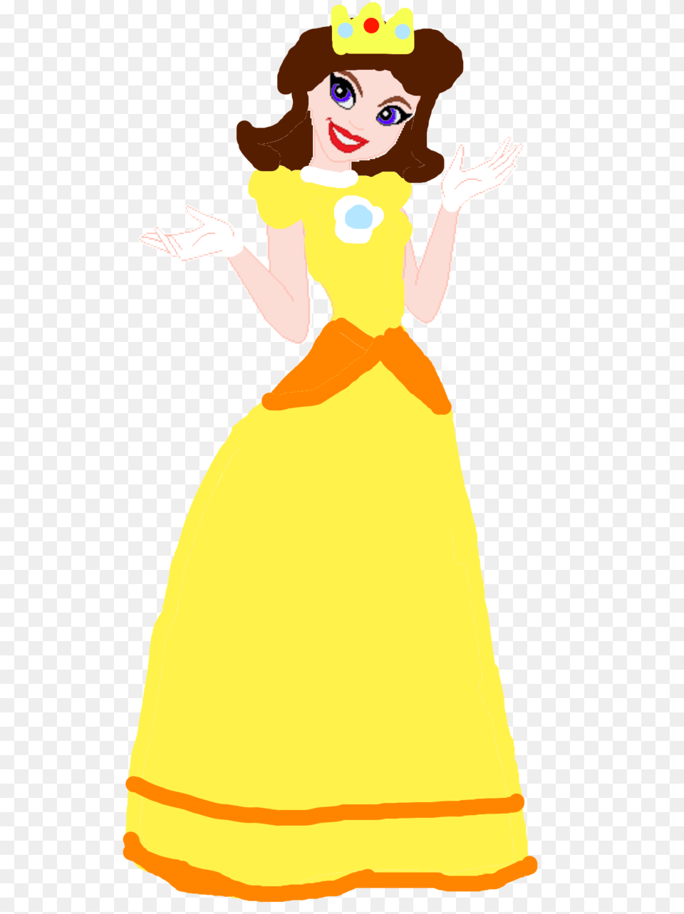 Princess Daisy In Dc Superhero Girls Style, Person, Clothing, Costume, Dress Png Image