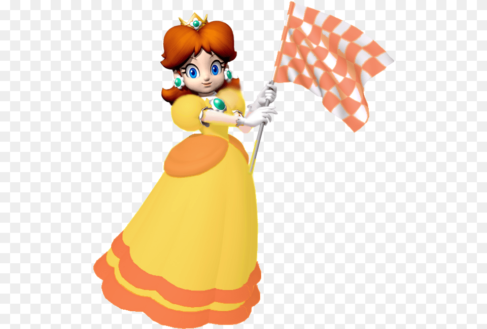 Princess Daisy Library Super Mario Bros Daisy Cosplay Costume Halloween, Doll, Toy, Baby, Person Png