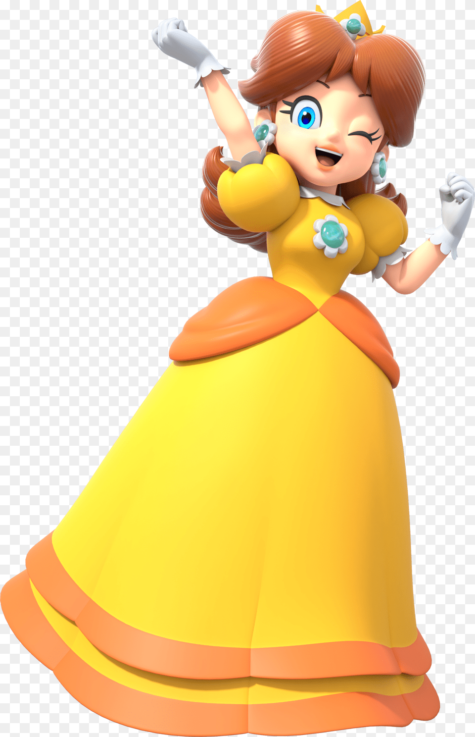 Princess Daisy Mario, Baby, Clothing, Glove, Person Free Transparent Png