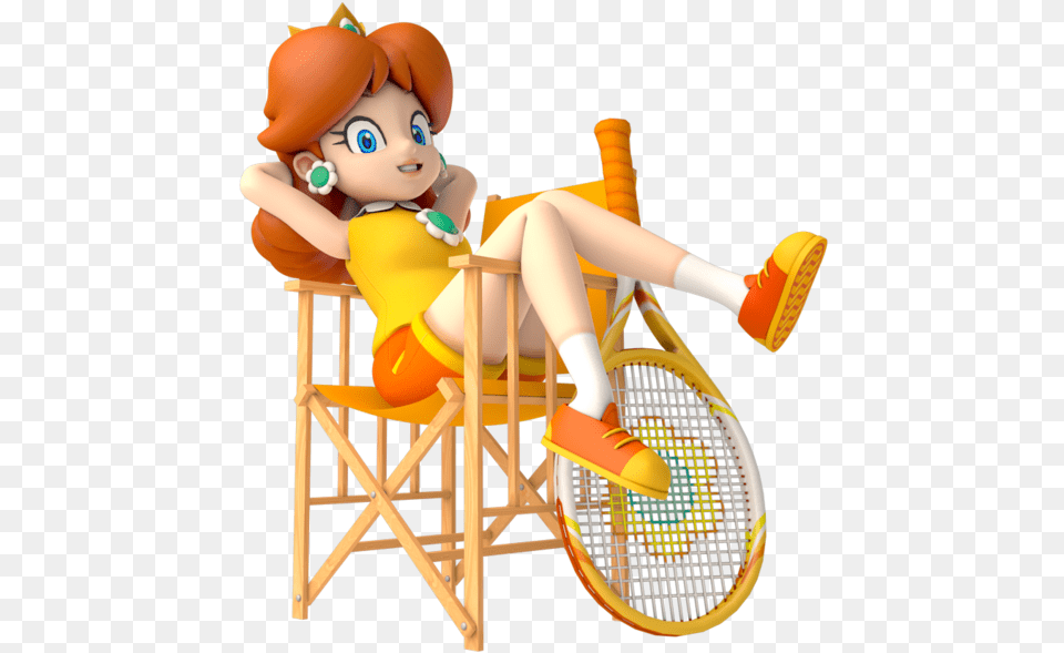 Princess Daisy Mario Tennis Aces, Tennis Racket, Sport, Racket, Person Free Png