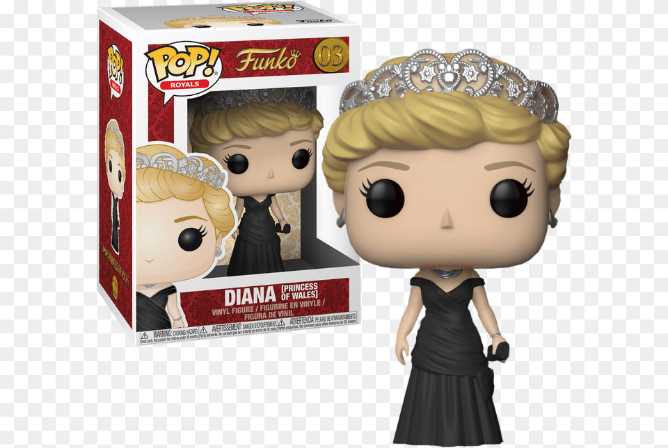 Princess Diana Funko Pop, Doll, Toy, Adult, Female Free Png