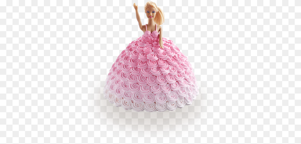 Princess Doll Cake Barbie, Birthday Cake, Cream, Dessert, Food Png Image